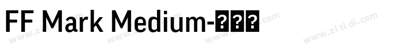 FF Mark Medium字体转换